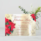 ポインセチア雪企業の片、クリスマスパーティー 招待状 (スタンド正面)