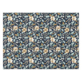 ポインセチア黒背景の冬の休日 テーブルクロス (正面(横))