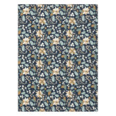 ポインセチア黒背景の冬の休日 テーブルクロス (正面)