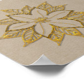 ポインセチア12月花 ポスター (角)