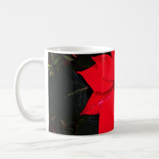 ポインセチア6078 コーヒーマグカップ (左)