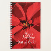 ポインセチア お正月 プランナー手帳 (正面)