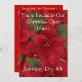ポインセチア オープン ハウス 招待状 (正面/裏面)