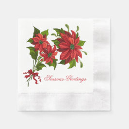 ポインセチア・カクテル 縁ありカクテルナプキン