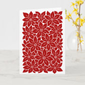 ポインセチア カード (黄色い花)