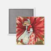 ポインセチア・ガール – マグネット (正面/裏面)