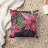 ポインセチア クッション (ブランケット)