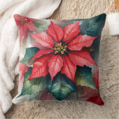 ポインセチア クッション (ブランケット)