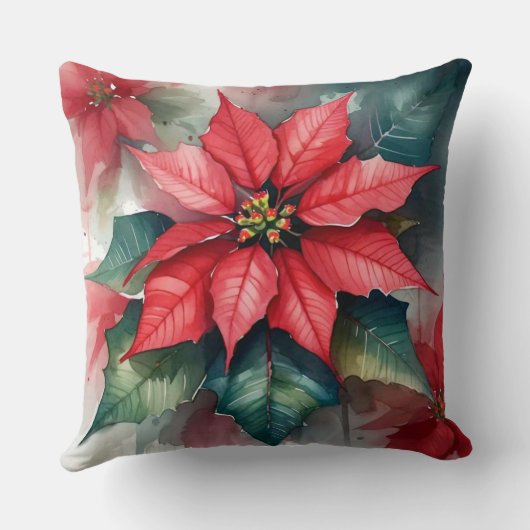 ポインセチア クッション (裏面)