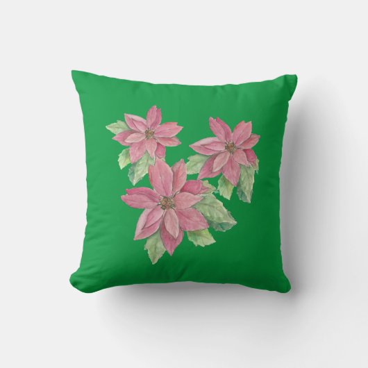 ポインセチア クッション (正面)