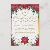 ポインセチア・クリスマスウィンターウェディングハネムーン基金 エンクロージャーカード (正面)