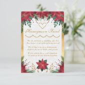 ポインセチア・クリスマスウィンターウェディングハネムーン基金 エンクロージャーカード (スタンド正面)