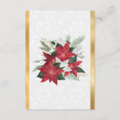 ポインセチア・クリスマスウィンターウェディングハネムーン基金 エンクロージャーカード (裏面)