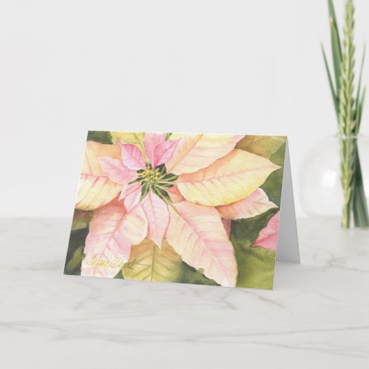 ポインセチア・クリスマスカード09ポインセチア1-4 シーズンカード (正面)