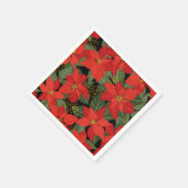 ポインセチア・クリスマスフローラ スタンダードカクテルナプキン (角)