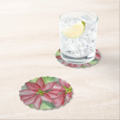 ポインセチア・クリスマス・コースター ペーパーコースター (インサイチュ)