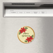 ポインセチア・クリスマス マグネット (インサイチュ (食洗機))