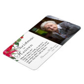 ポインセチア クリスマス 天国 追悼 フォト マグ マグネット (左側)