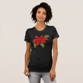 ポインセチア・クリスマス Tシャツ (正面フル)