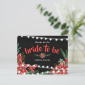 ポインセチア・シャルボードクリスマスレシピfor Bride ポストカード (スタンド正面)