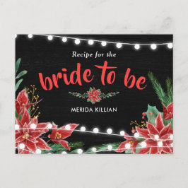 ポインセチア・シャルボードクリスマスレシピfor Bride ポストカード