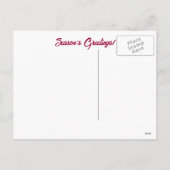 ポインセチア・シーズンのご挨拶 シーズンポストカード (裏面)