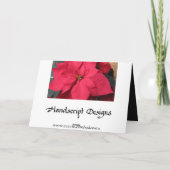 ポインセチア シーズンカード (裏面)