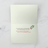 ポインセチア シーズンカード (内部)