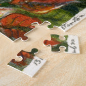 「ポインセチア」 ジグソーパズル (側面)