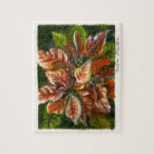 「ポインセチア」 ジグソーパズル (縦)