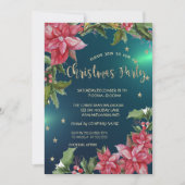 ポインセチア、スターズグリーンカンパニークリスマスパーティー 招待状 (正面)