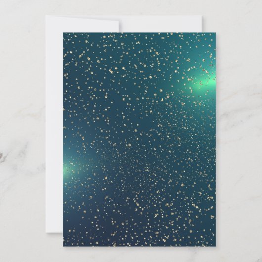 ポインセチア、スターズグリーンカンパニークリスマスパーティー 招待状 (裏面)