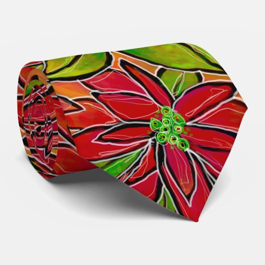 ポインセチア・タイ ネクタイ (ロール)