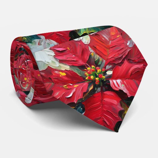 ポインセチア ネクタイ (ロール)