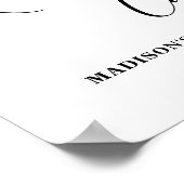 ポインセチア ブライダルシャワー レシピ カード サイン (角)