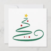 ポインセチア・ブーケ、クリスマスパーティー 招待状 (裏面)