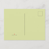 ポインセチア・ブーケ、ヴィンテージRSVポストカード インビテーションポストカード (裏面)