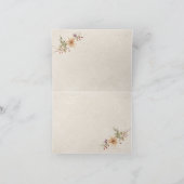 ポインセチア&ベリーエレガントな結婚式 サンキューカード (内部)