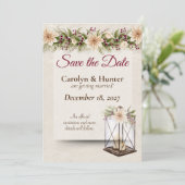 ポインセチア&ベリーエレガントな結婚式 セーブザデート (スタンド正面)