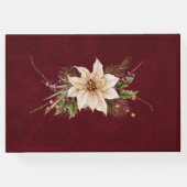 ポインセチア&ベリー冬の結婚式 ゲストブック (裏面)