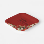 ポインセチア ペーパープレート (傾斜あり)