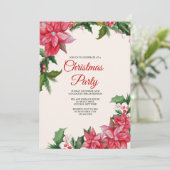 ポインセチア ホリデーパーティー 招待状 (スタンド正面)