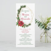 ポインセチア、ホリー、パイン結婚・クリスマス プログラム (スタンド正面)