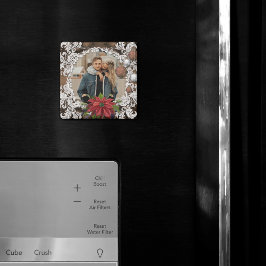 ポインセチア・ボーブル |クリスマス華美の休日の写真 マグネット