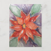 ポインセチア ポストカード (正面)