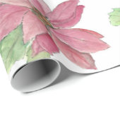 ポインセチア ラッピングペーパー (ロールコーナー)