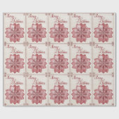 ポインセチア ラッピングペーパー (フラット)