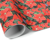 ポインセチア ラッピングペーパー (ロールコーナー)