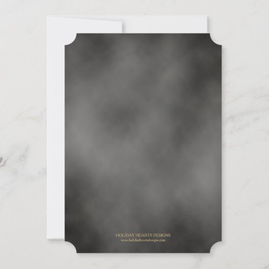 ポインセチア |ランタン企業のクリスマスパーティーI 招待状 (裏面)