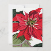 ポインセチア 招待状 (正面)